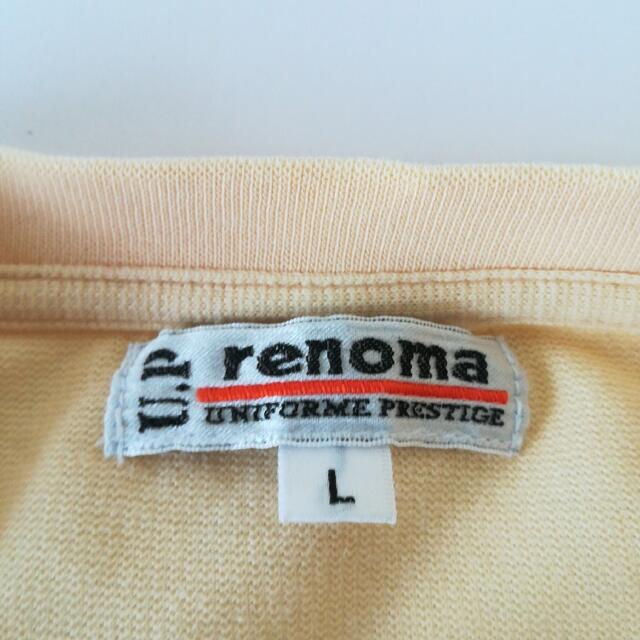 U.P renoma 半袖Tシャツ メンズL 刺繍ロゴ 古着 メンズのトップス(Tシャツ/カットソー(半袖/袖なし))の商品写真