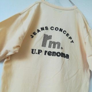 U.P renoma 半袖Tシャツ メンズL 刺繍ロゴ 古着(Tシャツ/カットソー(半袖/袖なし))