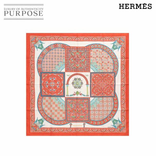 未使用 展示品 エルメス HERMES カレ 90 大判 スカーフ CIELS BYZANTINS ビザンチンの空 シルク 100% マルチカラー VLP 90154321