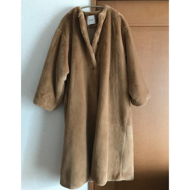 CLANE NO COLLAR LICO FUR COAT