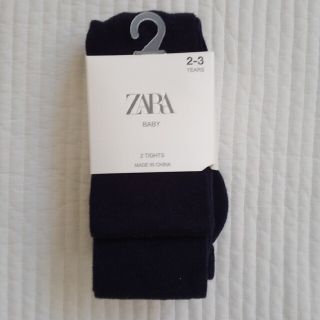 ザラ(ZARA)の新品未使用　ZARABABY　ネイビータイツ(その他)