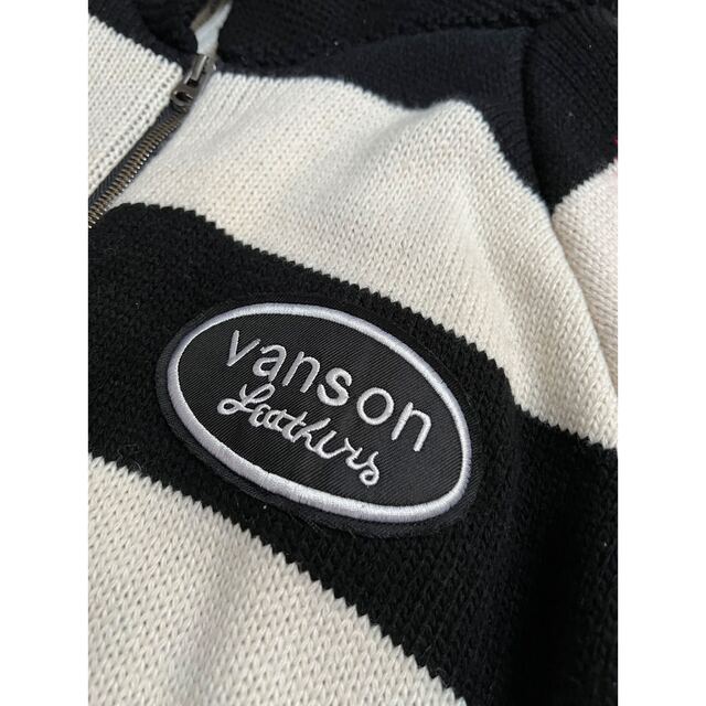 VANSON(バンソン)のVANSON バンソン　スター刺繍プルジップオーバー　カーディガン　美品 メンズのトップス(カーディガン)の商品写真