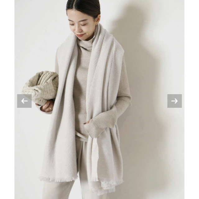 L'Appartement DEUXIEME CLASSE(アパルトモンドゥーズィエムクラス)のL'Appartement  ALONP CASHMERE stole レディースのファッション小物(マフラー/ショール)の商品写真