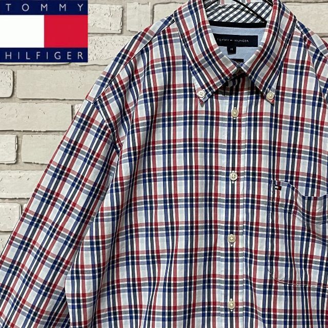 TOMMY HILFIGER(トミーヒルフィガー)のTOMMY HILFIGER 長袖シャツ チェック柄 マルチカラー レディースM レディースのトップス(シャツ/ブラウス(長袖/七分))の商品写真