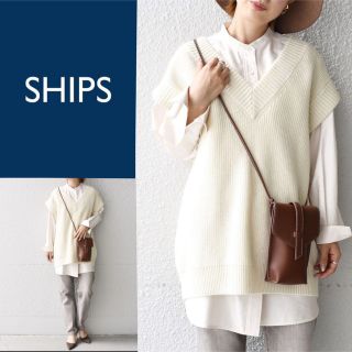 シップス(SHIPS)の【美品】SHIPS ニットベスト　Vネック(ニット/セーター)