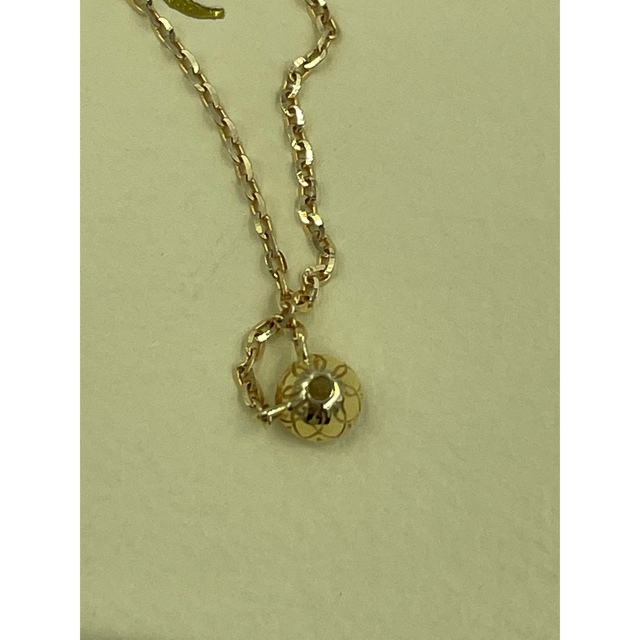 agete(アガット)のagete K18 1粒ダイヤ　ネックレス　0.1ct レディースのアクセサリー(ネックレス)の商品写真