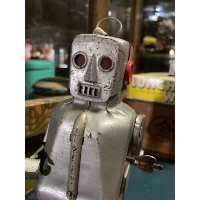 貴重】吉屋 ブリキ スパーキーロボット 初期型 昭和レトロ 貴重】吉屋 ブリキ スパーキーロボット 初期型 昭和レトロ