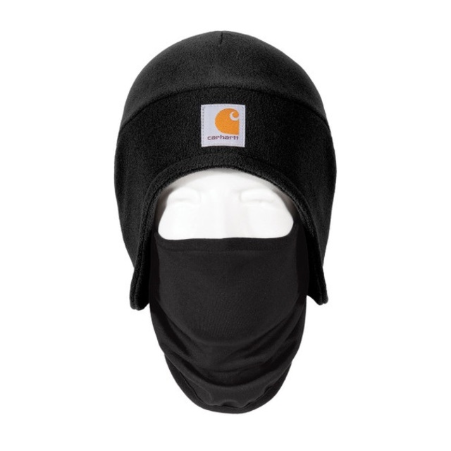 carhartt(カーハート)のカーハート　2 in 1　フリース　キャップ　黒　●新品●訳ありCarhartt メンズの帽子(ニット帽/ビーニー)の商品写真