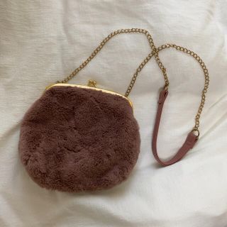 フーズフーチコ(who's who Chico)のpink fur bag(ショルダーバッグ)