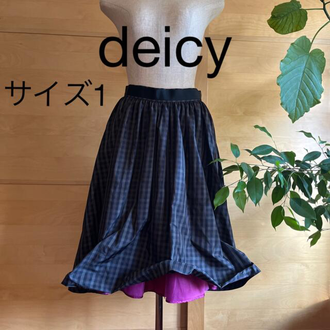 deicy(デイシー)のdeicy  サイズ1  チェックスカート レディースのスカート(ひざ丈スカート)の商品写真