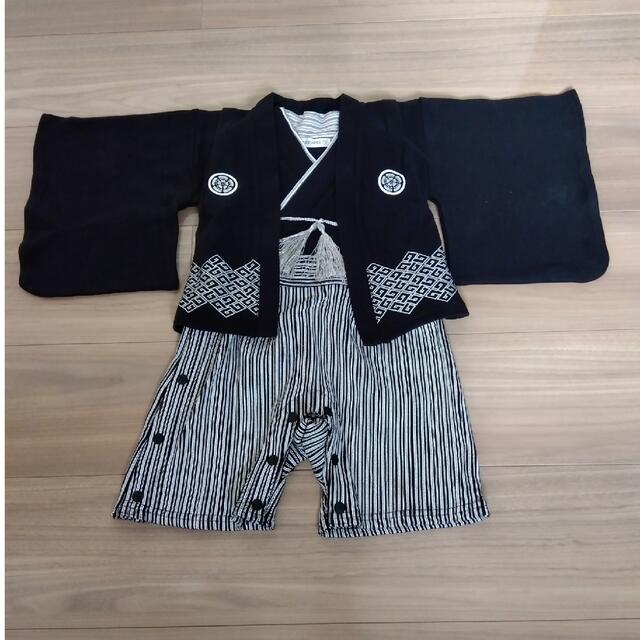 袴　ロンパース　カバーオール　サイズ70 キッズ/ベビー/マタニティのベビー服(~85cm)(和服/着物)の商品写真