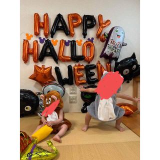 ハロウィン　パーティ　バルーン　風船　猫　かぼちゃ　幽霊　ゴースト　ネコ　蜘蛛(その他)