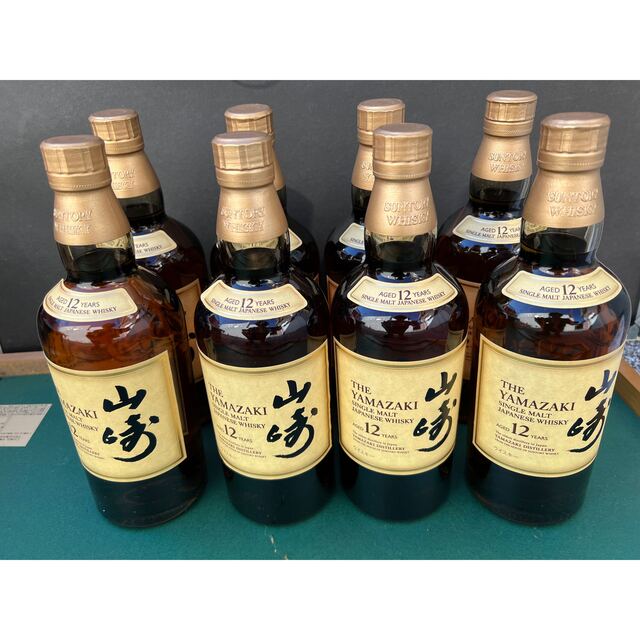 サントリー(サントリー)の山崎１２年８本セット 食品/飲料/酒の酒(ウイスキー)の商品写真