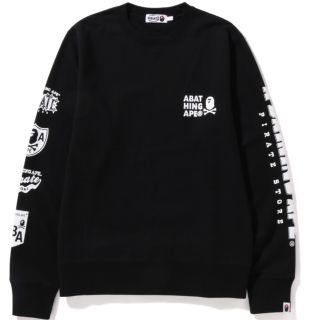 アベイシングエイプ(A BATHING APE)のCOLOR APE CROSSBONE ONE POINT CREWNECK M(スウェット)