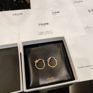 セリーヌ(celine)のCELINE ノットスモールフープ ピアス(ピアス)