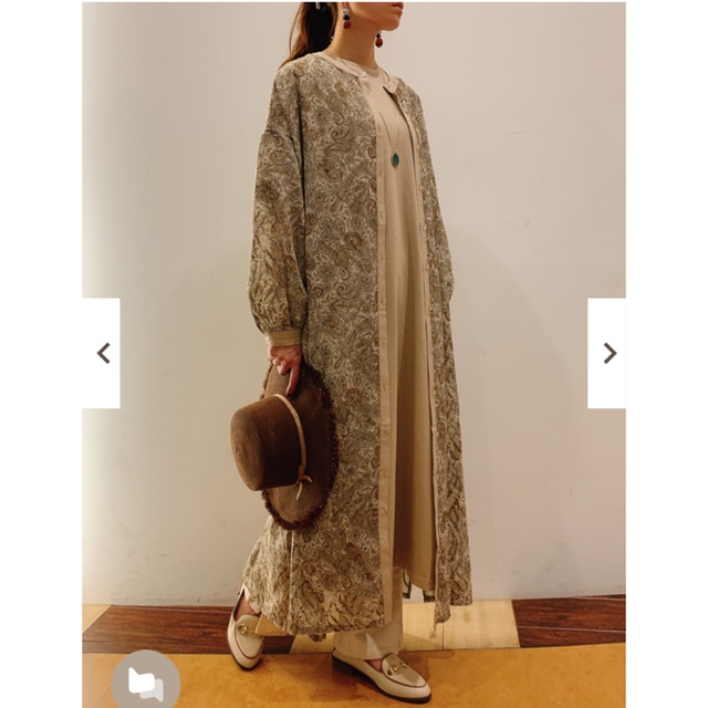 ☆美品【Babaghuriババグーリ】ペイズリー柄長袖トップス/シャツワンピース ☆美品【Babaghuriババグーリ】ペイズリー柄長袖トップス/シャツ