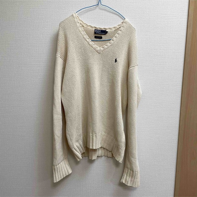 POLO RALPH LAUREN(ポロラルフローレン)のPOLO by RalphLauren 100%cotton Ｖネックセーター  メンズのトップス(ニット/セーター)の商品写真