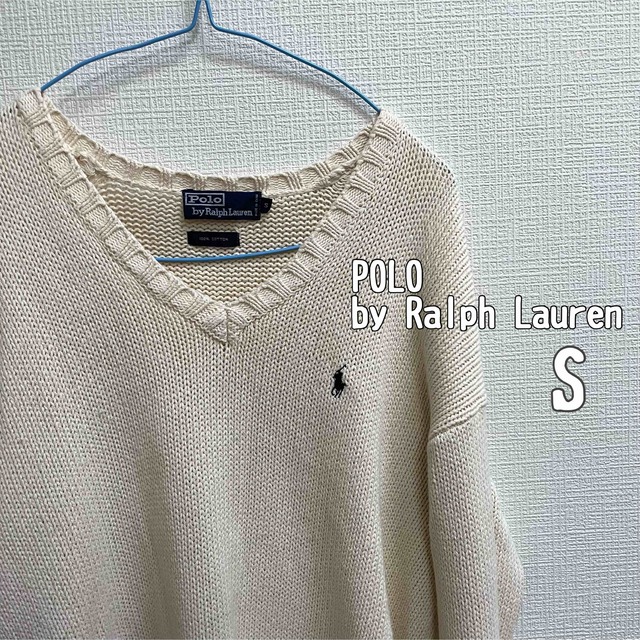 POLO RALPH LAUREN(ポロラルフローレン)のPOLO by RalphLauren 100%cotton Ｖネックセーター  メンズのトップス(ニット/セーター)の商品写真