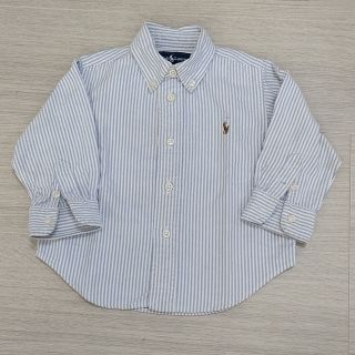 ラルフローレン(Ralph Lauren)のラルフローレン  ストライプ ボタンダウン シャツ  80㎝(シャツ/カットソー)