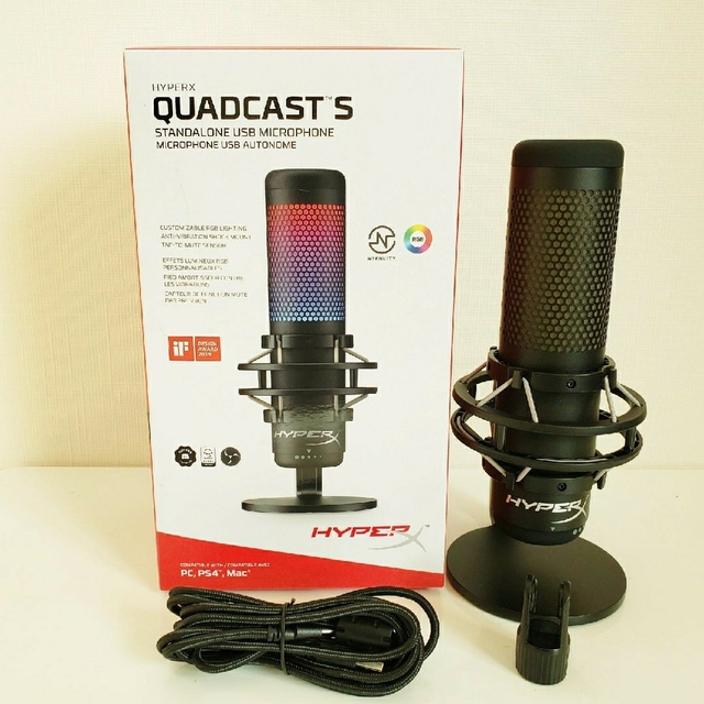 HyperX QuadCast S スタンドアロンマイクスマホ/家電/カメラ