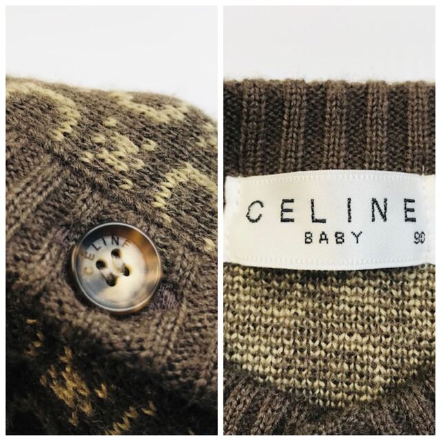 逆輸入 CELINE baby ニット帽ニットカーディガン スウェット3点セット