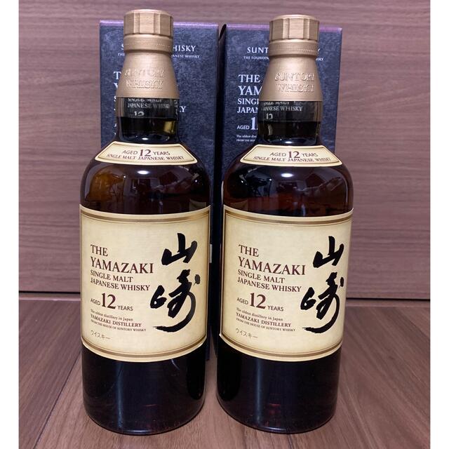 サントリー　山崎12年　2本　カートン付き 食品/飲料/酒の酒(ウイスキー)の商品写真