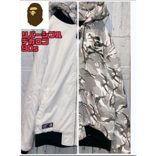 アベイシングエイプ(A BATHING APE)の【XL】A BATHING APE ナイロンジャケット リバーシブル(ナイロンジャケット)