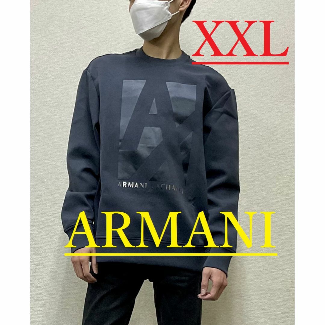 AX　ロゴ トレーナー 11B22　XXL　新品　アルマーニ　6LZMHB約550cm袖丈