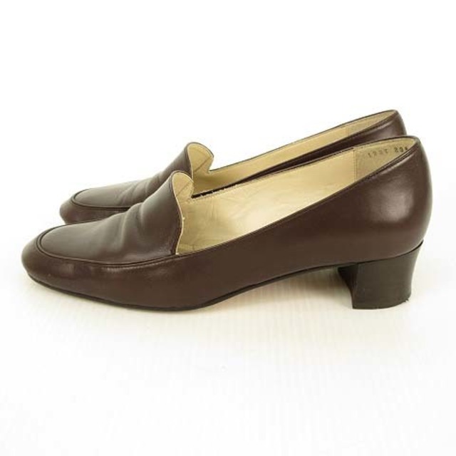 MARGARET HOWELL(マーガレットハウエル)のIDEA ローファー パンプス ラウンドトゥ ローヒール 23.5cm ブラウン レディースの靴/シューズ(ハイヒール/パンプス)の商品写真