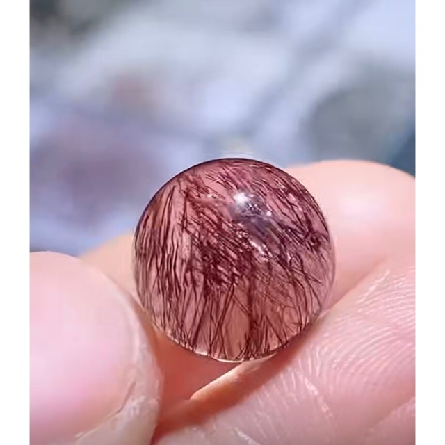 ⭐︎【高級】フラワー パープルルチル スーパーセブン 丸玉 12.2mm