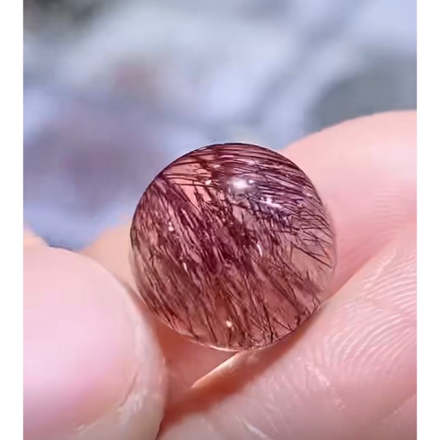 ⭐︎【高級】フラワー パープルルチル スーパーセブン 丸玉 12mm ⭐︎【高級】フラワー パープルルチル スーパーセブン 丸玉 12mm