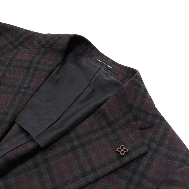新品【タリアトーレ 秋冬 グレー系 チェック ジャケット