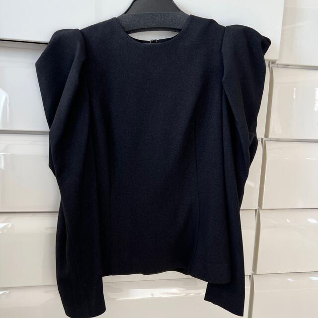 シーニュcygne Manon/ブラック とんがりパフtops | munchercruncher.com