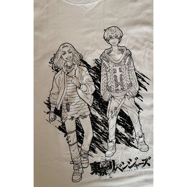 東京リベンジャーズ　長袖・Tシャツ　（BL×1p＋Wh×1p）合計2枚　（a）　 エンタメ/ホビーのタレントグッズ(その他)の商品写真