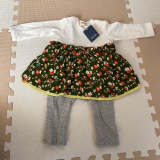 ブランシェス(Branshes)の新品☆RADCHAP サイズ80  女の子花柄ロンパース(ロンパース)