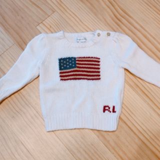 ラルフローレン(Ralph Lauren)のkatyさま専用⭐︎ラルフローレン⭐︎ﾌﾗｯｸﾞｺｯﾄﾝｾｰﾀｰ24M 単品(ニット)