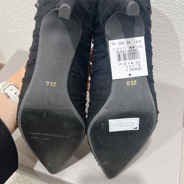 ランダ　パンプス　チュール　ブラック レディースの靴/シューズ(ハイヒール/パンプス)の商品写真