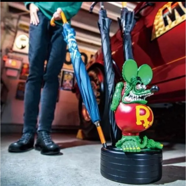 ラットフィンク RATFINK アンブレラスタンド 傘立て フィギュア 新品 インテリア/住まい/日用品の収納家具(傘立て)の商品写真