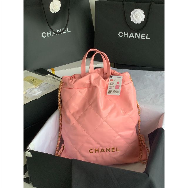 大きい割引 ピンク - CHANEL Chanel カーフスキン   ハンドバッグ 22 リュック+バックパック