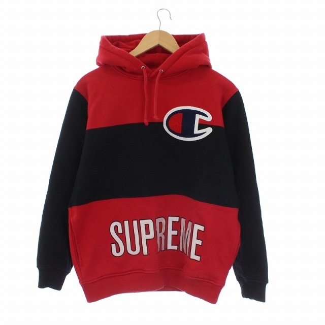 SUPREME Color Blocked Pullover Hoodie