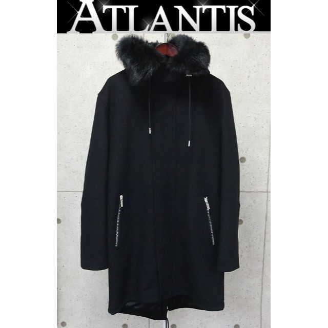 銀座店 ディオール 18AW ファーメルトンジップアップコート 52 89439