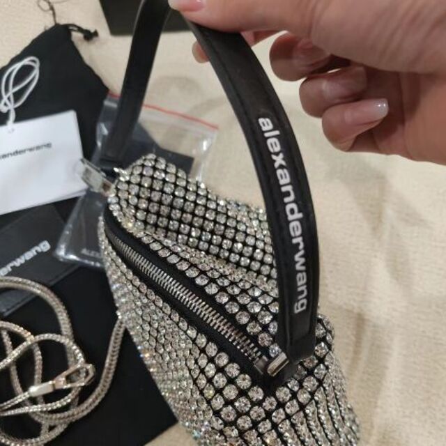 日本製/今治産 Alexander Wang Heiressビジュートリムバッグ ライン