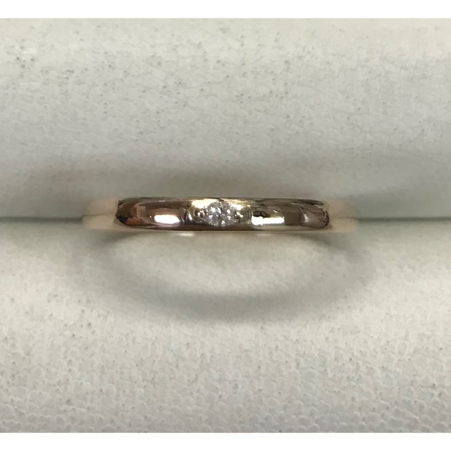 ☆大きな21号☆K18ピンクゴールド/マーキスダイヤモンドリング☆0.05ct