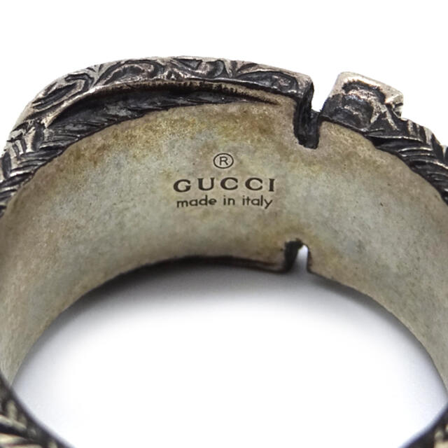 Gucci - グッチ ガーデン アラベスク ベルト モチーフ リング シルバー