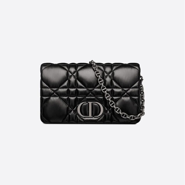 Dior - DIOR CARO ポーチ・マクロカナージュ キルティング Dior - DIOR CARO ポーチ・マクロカナージュ キルティング