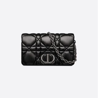 ディオール(Dior)のDIOR CARO ポーチ・マクロカナージュ キルティング カーフスキン(ショルダーバッグ)