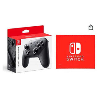 ニンテンドースイッチ(Nintendo Switch)のNintendo Switch Proコントローラー ファイバークロス 同梱(その他)