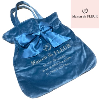 メゾンドフルール(Maison de FLEUR)のmaison de fleur/ベロア生地リボントートバッグ/ジルスチュアート(トートバッグ)