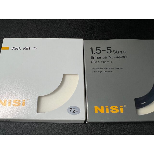 nisi 72mm 可変NDフィルター ブラックミストフィルター-