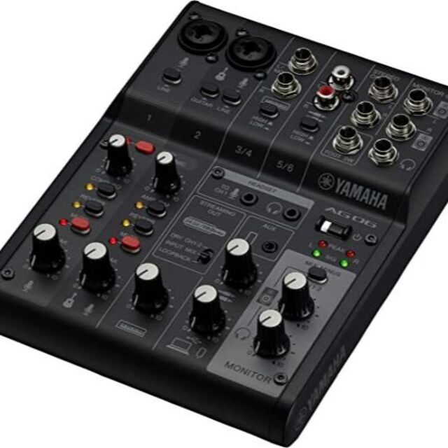 【即納☆新品未開封】 YAMAHA AG06MK2 B ブラックDTM/DAW